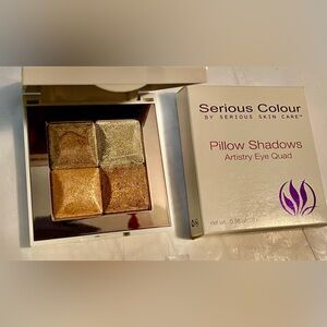 New! Compact 4 Color Serious Colour Pillow Shadows Eye Quad Palette Twilight